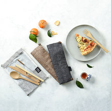Load image into Gallery viewer, Bamboo Cutlery Set (Brown bag)