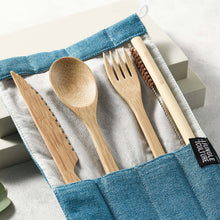 Load image into Gallery viewer, Bamboo Cutlery Set (Brown bag)