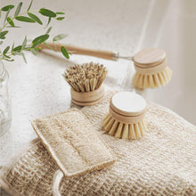 Load image into Gallery viewer, Sustainable Dish Brushes | 4 Piece Starter Set w/ Loofah Sponge