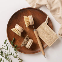 Load image into Gallery viewer, Sustainable Dish Brushes | 4 Piece Starter Set w/ Loofah Sponge