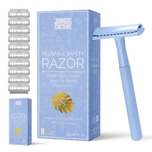 Load image into Gallery viewer, Diamond Grip Jungle Culture Safety Razors | Includes 10x Razor Blades