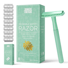 Load image into Gallery viewer, Diamond Grip Jungle Culture Safety Razors | Includes 10x Razor Blades