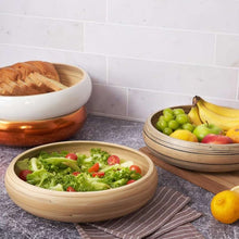 Load image into Gallery viewer, Bamboo Fruit Bowl &amp; Home Decor Bowl (Natural)