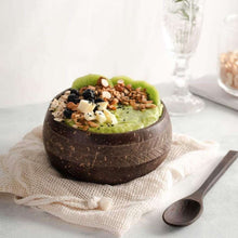 Load image into Gallery viewer, Patterned Coconut Bowl &amp; Spoon Single Set