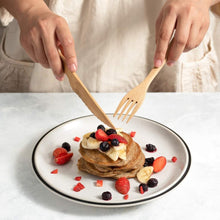 Load image into Gallery viewer, Bamboo Cutlery Set (Light grey bag)