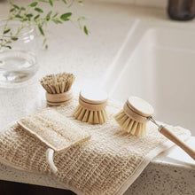 Load image into Gallery viewer, Sustainable Dish Brushes | 4 Piece Starter Set w/ Loofah Sponge