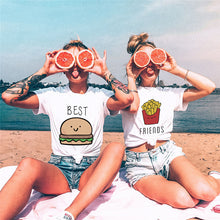Load image into Gallery viewer, New Best Friends Harajuku T Shirt Women Ullzang Fashion Cartoon T-shirt 90s Graphic Friend T-shirt Korean Style Top Tees Female