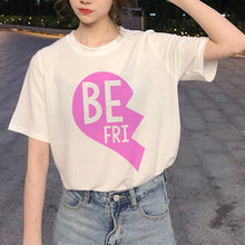 Load image into Gallery viewer, New Best Friends Harajuku T Shirt Women Ullzang Fashion Cartoon T-shirt 90s Graphic Friend T-shirt Korean Style Top Tees Female