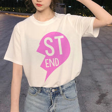 Load image into Gallery viewer, New Best Friends Harajuku T Shirt Women Ullzang Fashion Cartoon T-shirt 90s Graphic Friend T-shirt Korean Style Top Tees Female