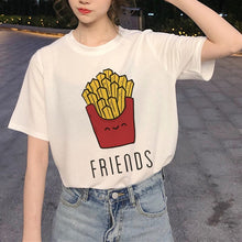Load image into Gallery viewer, New Best Friends Harajuku T Shirt Women Ullzang Fashion Cartoon T-shirt 90s Graphic Friend T-shirt Korean Style Top Tees Female
