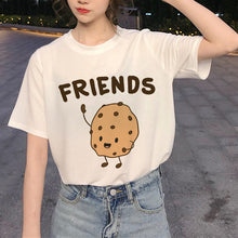 Load image into Gallery viewer, New Best Friends Harajuku T Shirt Women Ullzang Fashion Cartoon T-shirt 90s Graphic Friend T-shirt Korean Style Top Tees Female