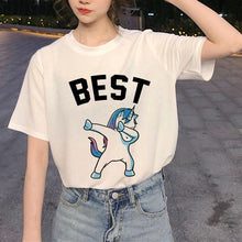 Load image into Gallery viewer, New Best Friends Harajuku T Shirt Women Ullzang Fashion Cartoon T-shirt 90s Graphic Friend T-shirt Korean Style Top Tees Female