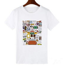 Load image into Gallery viewer, Showtly  2019 Women White Tshirts Fashion Friends TV Printed Ulzzang Harajuku Kawaii Vogue T Shirt Best Friends Shirts Tee Tops