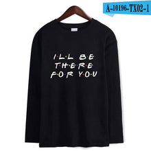 Load image into Gallery viewer, 2019 Autumn Friends Soft Tee Shirts Warm Long Sleeve Warm Hip Hop T-shirt Women/Men T-shirt Women For Plub Size 4XL