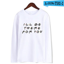 Load image into Gallery viewer, 2019 Autumn Friends Soft Tee Shirts Warm Long Sleeve Warm Hip Hop T-shirt Women/Men T-shirt Women For Plub Size 4XL