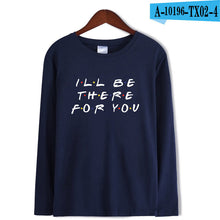 Load image into Gallery viewer, 2019 Autumn Friends Soft Tee Shirts Warm Long Sleeve Warm Hip Hop T-shirt Women/Men T-shirt Women For Plub Size 4XL