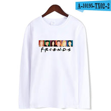 Load image into Gallery viewer, 2019 Autumn Friends Soft Tee Shirts Warm Long Sleeve Warm Hip Hop T-shirt Women/Men T-shirt Women For Plub Size 4XL