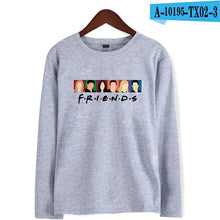 Load image into Gallery viewer, 2019 Autumn Friends Soft Tee Shirts Warm Long Sleeve Warm Hip Hop T-shirt Women/Men T-shirt Women For Plub Size 4XL