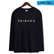 Load image into Gallery viewer, 2019 Autumn Friends Soft Tee Shirts Warm Long Sleeve Warm Hip Hop T-shirt Women/Men T-shirt Women For Plub Size 4XL