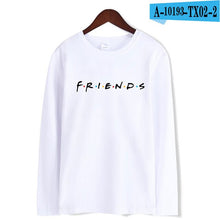 Load image into Gallery viewer, 2019 Autumn Friends Soft Tee Shirts Warm Long Sleeve Warm Hip Hop T-shirt Women/Men T-shirt Women For Plub Size 4XL