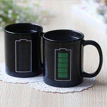 Load image into Gallery viewer, 1pc Creative The new battery Strip design heterotherm Mug  Discoloration in Heat milk coffee cup Students novel gift Send friend