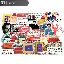 Load image into Gallery viewer, 7 models Friends show the OFFICE TV SHOW funny Creative badges Waterproof Fun Stickers DIY Toys Luggage Motorcycle Label Sticker