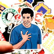 Load image into Gallery viewer, 34pcs Friends tv show funny Creative badges DIY decorative stickers Cartoon PC wall notebook phone Waterproof sunfast sticker
