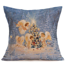 Load image into Gallery viewer, Merry Christmas Linen Pillow Cases Sofa Cushion Cover Home Decoration