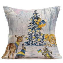 Load image into Gallery viewer, Merry Christmas Linen Pillow Cases Sofa Cushion Cover Home Decoration