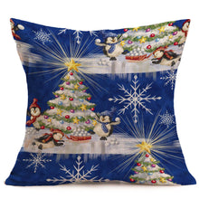 Load image into Gallery viewer, Merry Christmas Linen Pillow Cases Sofa Cushion Cover Home Decoration