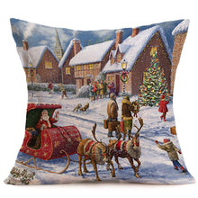 Load image into Gallery viewer, Merry Christmas Linen Pillow Cases Sofa Cushion Cover Home Decoration