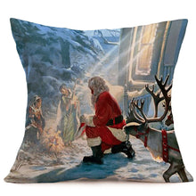 Load image into Gallery viewer, Merry Christmas Linen Pillow Cases Sofa Cushion Cover Home Decoration