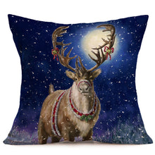 Load image into Gallery viewer, Merry Christmas Linen Pillow Cases Sofa Cushion Cover Home Decoration