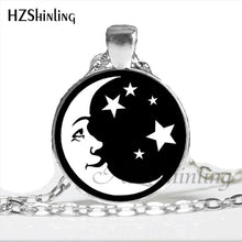 Load image into Gallery viewer, NS-00787 New Design Glass Cabochon Moon and Sun Necklace Handmade Round Moon and Sun Yin Yang Harmonious Pendant Jewelry HZ1
