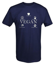 Load image into Gallery viewer, 2018 Fashion casual streetwear Vegan CompassionAnimals People Healthy Organic T Shirt High Quality Casual Clothing