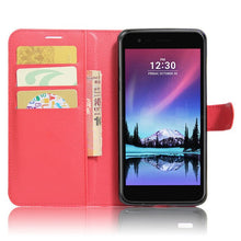 Load image into Gallery viewer, PU Leather Wallet Flip Case Slot Card Holder Case Kickstand Cover For LG K20 V/K20 Plus/K10 2017/LV5/Harmony/Grace LTE L59BL @