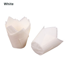 Load image into Gallery viewer, 50PCS High Temperature Resistance Cake Paper Cup Christmas Tulip Muffin Wraps Cases Baking Cups