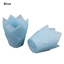 Load image into Gallery viewer, 50PCS High Temperature Resistance Cake Paper Cup Christmas Tulip Muffin Wraps Cases Baking Cups