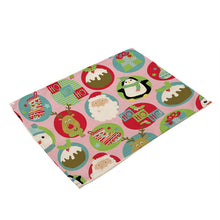 Load image into Gallery viewer, PM0005 Fabrics Table Mats for Christmas Decorations Home Decorations Hot Sell Printing Cotton and Line Table Mats
