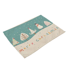 Load image into Gallery viewer, PM0005 Fabrics Table Mats for Christmas Decorations Home Decorations Hot Sell Printing Cotton and Line Table Mats