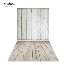 Load image into Gallery viewer, Andoer 1.5 * 0.9m/4.9 * 3.0ft Christmas Backdrop Photography Background Snow Wood Floor Picture for DSLR Camera Children Newborn Wedding Photo Studio Video