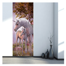 Load image into Gallery viewer, Door Mural Wallpaper Stickers Snow Trees Self-adhesive Vinyl 3D Peel and Stick Removable for Christmas Holiday Art Door Decals 30.3x78.7",Multicolor