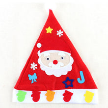 Load image into Gallery viewer, DIY Christmas Hat Christmas children's nursery school Christmas necessities and children's Christmas hat