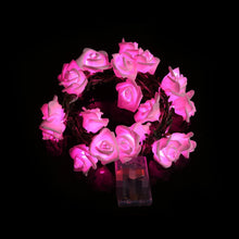 Load image into Gallery viewer, Home Decoration 20 LED Battery Box Garden Christmas Sepa Takraw Rose String Lights