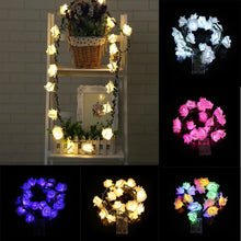 Load image into Gallery viewer, Home Decoration 20 LED Battery Box Garden Christmas Sepa Takraw Rose String Lights