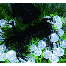 Load image into Gallery viewer, Festival  Cideros Solar Fairy Lights 19.6ft 30LEDs String Lights Waterproof Long Globe Flashing Lights for Christmas Party, Festival, Garden Path, Home, Wedding, Bedroom, Yard Decoration (Blue)