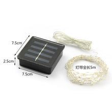 Load image into Gallery viewer, Solar Lights Outdoor Twinkle Light Starry String Lights Warm White With 100 leds ,Christmas Solar Lights Outdoor