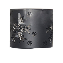 Load image into Gallery viewer, D10cm*H9cm Hollow Iron Art Candle Holder Christmas Romantic Snowflake Candle Centerpieces for Home Christmas Decor - White Snowflake