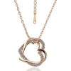 Load image into Gallery viewer, Double Love Heart Pendant Necklace "Love You Until Death" Perfect Gift For Women Mon Wife Christmas Gift