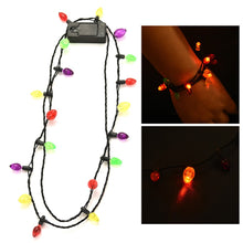 Load image into Gallery viewer, Women Necklace Christmas Festival Romantic 6LED Luminous Neck Decor String Gift